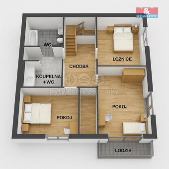 Prodej 1/2 rodinného domu, 180 m², Úvaly, ul. Wolkerova - 15