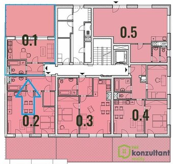 Pronájem moderního bytu 1+kk s předzahrádkou v Brně – Kamech - 15