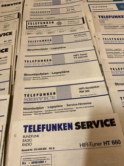 TELEFUNKEN HIFI originální servisní schéma a manuály 65ks - 15