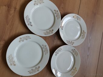 4x talíř, československý porcelán - 15