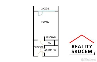 Pronájem moderního bytu 1+kk s lodžií, 27 m2, ul. Výškovická - 15
