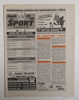 Staré noviny Denník Šport 3 - 15