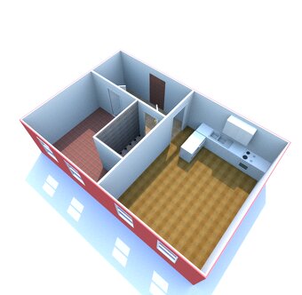 Pronájem 2+kk v centru s vlastním topením i parkováním - 15