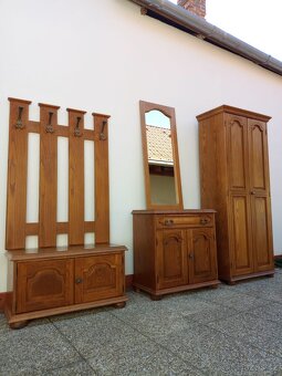 Rustikální předsíň, komoda, zrcadlo, masív - 15
