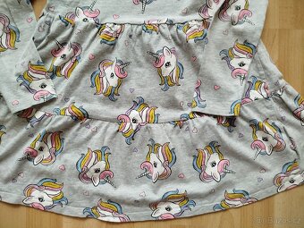 Oblečení Tchibo, H&M, vel.134, mikina, šaty, legíny - 15