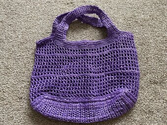 Nové lýkové tašky na knoflíky - červená, fialová - 15