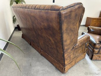 ♣Chesterfield 3+1+1 The Queen Anne ® Top "ušák" ♣ - 15