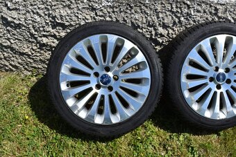 Alu kola 5x108 R17 - originál FORD (zánovní zimní pneu 9 mm) - 15
