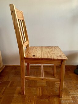 Psací stůl z masivu (borovice) + židle - 15