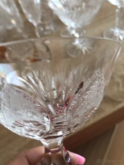 broušené sklo 50 let staré Bohemia glass - 15
