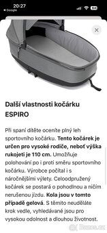 Kočárek Espiro Next Up v záruce - 15