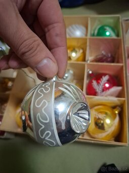 Staré retro originál vánoční ozdoby - 15