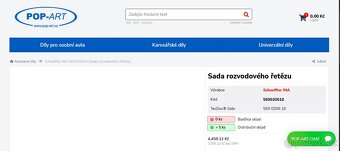 Sada rozvodového řetězu pro Opel a Chevrolet (INA) - 15