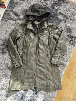 Dámský kožený kabát vel. XL - 15