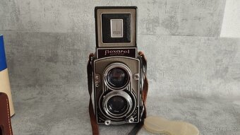 Starý fotoaparát Flexaret VI automat s brašnou, krabici aj - 15