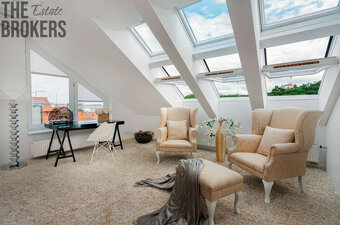 Pronájem luxusního mezonetového bytu, 170 m2, Praha 5, ul. H - 15