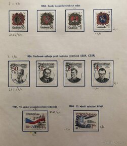 Prodám album známek - filatelia, sbírka ČSSR 1980-1992 - 15