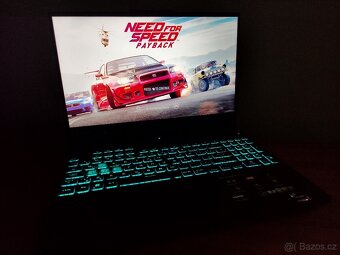 Kovový TuF,Ryzen 7-7435hs-4,5 GHz,RTX-4-Gen-140w-Mux,DDR5,1T - 15