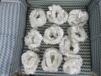 vánoční ozdoby a řetězy na vánoční stromeček RETRO - 15