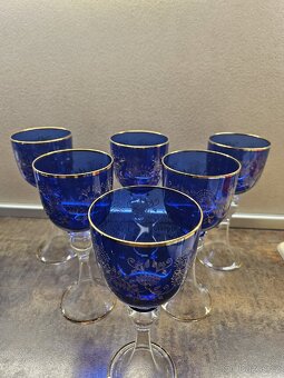 Skleněná souprava modrá - 15