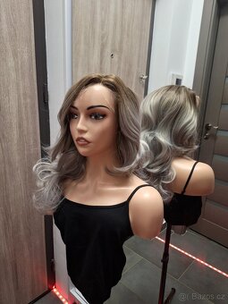 Paruka s krajkou platinovou blond ombré 7168 - 15