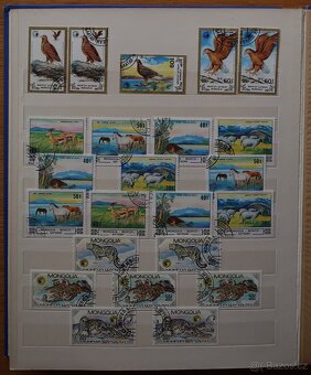 Album modrý + známky Mongolsko - 15