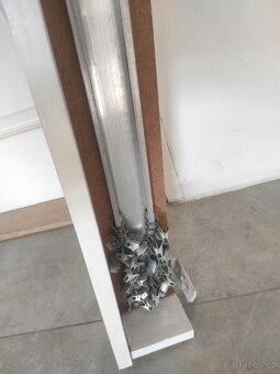 RETRO Garnýže / Garnýž na závěsy záclony dřevěné bílé - 15