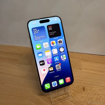 iPhone 15 Pro 256GB, nature, 100% baterie, eSIM (rok záruka) - 15