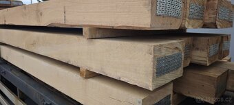 Dubové fošny, prkna, pražce a hranoly...přírodně sušené 15% - 15