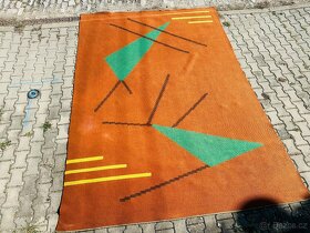 Kelim , kilim - Starý koberec 50-60 léta BRUSEL - 15