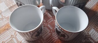 Hrnky starožitné rokoko Dubí Czechoslovakia - 15