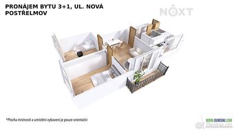 Pronájem byt 3+1, 60㎡ - 15