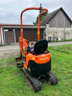 Prodám minibagr Kubota U10 s nulovým přesahem zádě - 15