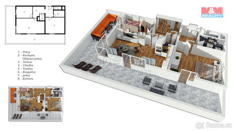 Prodej bytu 3+kk, 78 m² s terasou, Svitavy, ul. Svitavská - 15