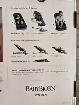 BABYBJÖRN Lehátko Bouncer Bliss Sand Grey Woven - 15