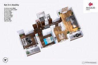 Prodej bytu 3+1 91 m2 Kosičky - 15