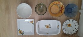 Broušené a mačkané sklo,sady talířů - 15