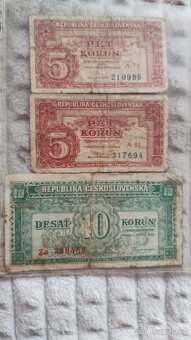 Bankovky -3 kusy - 15