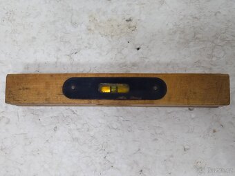 15cm Mini retro dřevěná vodováha / vodní váha - 15
