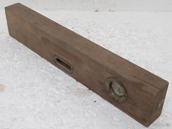 30cm - Retro dřevěná vodováha / vodní váha - 15