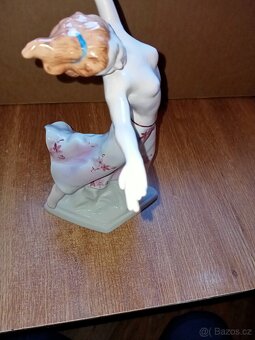 Polo akt tanečnice ART-DECO starý ROYAL DUX V.31cm - 15