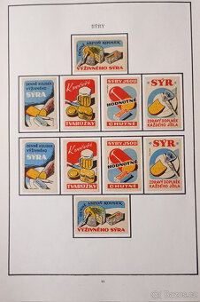 Historické zápalkové nálepky Československo r45-58 - 15