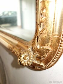 Barokní zrcadlo zlacené ze zámku - 15