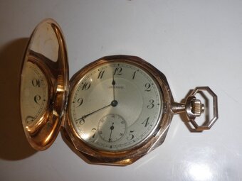 Prodám za cenu zlata CELOZLATÉ 14K kapesní hodinky - 15