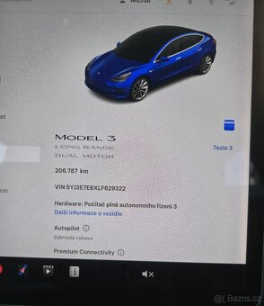 TESLA MODEL 3 LONG RANGE DUAL MOTOR , Tažné zařízení , DPH - 15