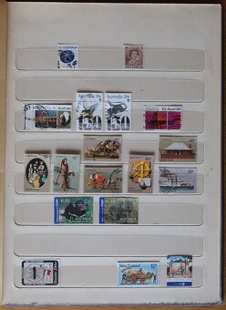 Album modrý + známky SSSR, Japonsko aj. - 15