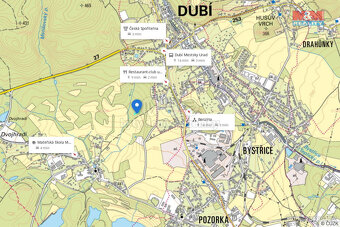 Prodej pozemku k bydlení, 1388 m², Dubí - 15