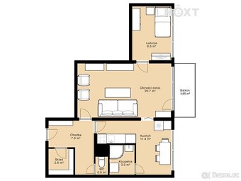 Prodej byt 2+1, 59㎡ - 15