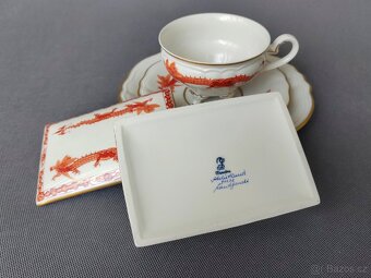 Luxusní porcelánová čajová sada Dresden (1918-1925) - 15