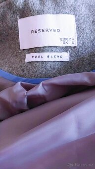 SENZAČNÍ VLNĚNÝ TRENČKOT KABÁTEK-RESERVED-vel. 34 - 15